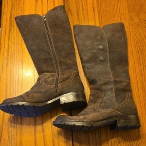 Sofft Brown Suede Knee-High Boots